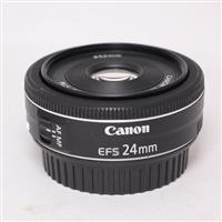 Used Canon EF-S 24mm f/2.8 STM Wide Angle Pancake Lens