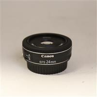 Used Canon EF-S 24mm f/2.8 STM Wide Angle Pancake Lens