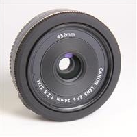 Used Canon EF-S 24mm f/2.8 STM Wide Angle Pancake Lens