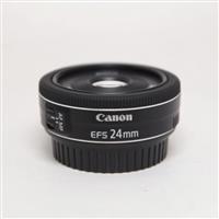 Used Canon EF-S 24mm f/2.8 STM Wide Angle Pancake Lens