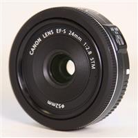 Used Canon EF-S 24mm f/2.8 STM Wide Angle Pancake Lens