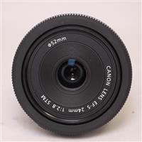 Used Canon EF-S 24mm f/2.8 STM Wide Angle Pancake Lens