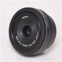 Used Canon EF-S 24mm f/2.8 STM Wide Angle Pancake Lens