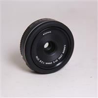 Used Canon EF-S 24mm f/2.8 STM Wide Angle Pancake Lens