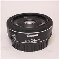 Used Canon EF-S 24mm f/2.8 STM Wide Angle Pancake Lens