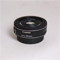 Used Canon EF-S 24mm f/2.8 STM Wide Angle Pancake Lens