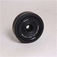 Used Canon EF-S 24mm f/2.8 STM Wide Angle Pancake Lens