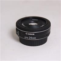 Used Canon EF-S 24mm f/2.8 STM Wide Angle Pancake Lens