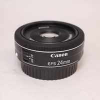Used Canon EF-S 24mm f/2.8 STM Wide Angle Pancake Lens