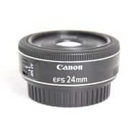 Used Canon EF-S 24mm f/2.8 STM Wide Angle Pancake Lens