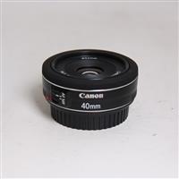 Used Canon EF 40mm f/2.8 STM Pancake Lens
