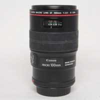 Used Canon EF 100mm f/2.8L IS USM Autofocus Macro Lens