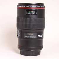 Used Canon EF 100mm f/2.8L IS USM Autofocus Macro Lens