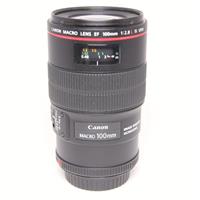 Used Canon EF 100mm f/2.8L IS USM Autofocus Macro Lens
