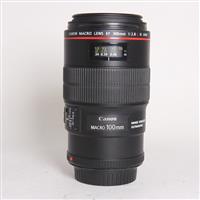 Used Canon EF 100mm f2.8 L Macro IS USM lens