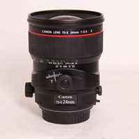 Used Canon TS-E 24mm f/3.5L II Manual Focus Tilt Shift Lens