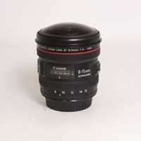Used Canon EF 8-15mm f/4L Fisheye USM Lens