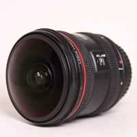 Used Canon EF 8-15mm f/4L Fisheye USM Lens