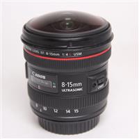 Used Canon EF 8-15mm f/4L Fisheye USM Lens