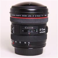 Used Canon EF 8-15mm f/4L Fisheye USM Lens