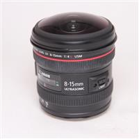 Used Canon EF 8-15mm f/4L Fisheye USM Lens