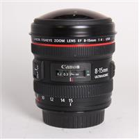 Used Canon EF 8-15mm f/4L Fisheye USM Lens