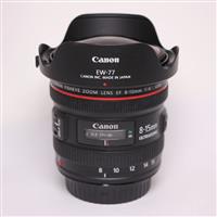 Used Canon EF 8-15mm f/4L Fisheye USM Lens