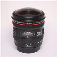 Used Canon EF 8-15mm f/4L Fisheye USM Lens