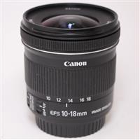 Used Canon EF-S 10-18mm f/4.5-5.6 IS STM Ultra Wide Angle Zoom Lens