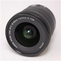 Used Canon EF-S 10-18mm f/4.5-5.6 IS STM Ultra Wide Angle Zoom Lens
