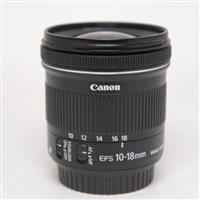 Used Canon EF-S 10-18mm f/4.5-5.6 IS STM Ultra Wide Angle Zoom Lens