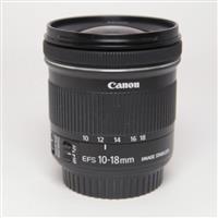 Used Canon EF-S 10-18mm f/4.5-5.6 IS STM Ultra Wide Angle Zoom Lens