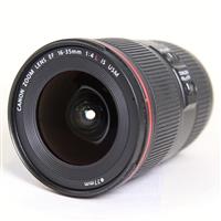 Used Canon EF 16-35mm f/4.0L IS USM Ultra Wide Angle Zoom Lens