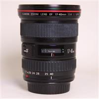 Used Canon EF 17-40mm f/4L USM Ultra Wide Angle Zoom Lens