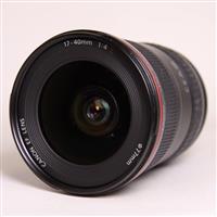 Used Canon EF 17-40mm f/4L USM Ultra Wide Angle Zoom Lens