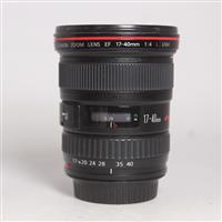 Used Canon EF 17-40mm f/4L USM Ultra Wide Angle Zoom Lens