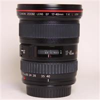 Used Canon EF 17-40mm f/4L USM Ultra Wide Angle Zoom Lens