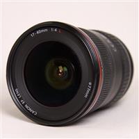 Used Canon EF 17-40mm f/4L USM Ultra Wide Angle Zoom Lens