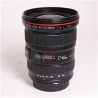 Used Canon EF 17-40mm f/4L USM Ultra Wide Angle Zoom Lens