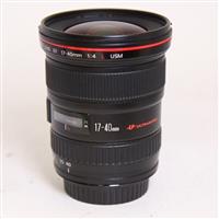 Used Canon EF 17-40mm f/4L USM Ultra Wide Angle Zoom Lens