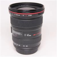 Used Canon EF 17-40mm f/4L USM Ultra Wide Angle Zoom Lens