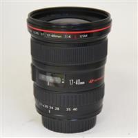 Used Canon EF 17-40mm f/4L USM Ultra Wide Angle Zoom Lens