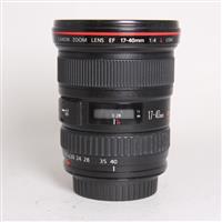 Used Canon EF 17-40mm f/4L USM Ultra Wide Angle Zoom Lens