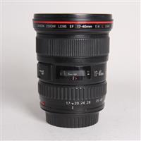 Used Canon EF 17-40mm f/4L USM Ultra Wide Angle Zoom Lens