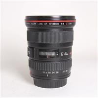 Used Canon EF 17-40mm f/4L USM Ultra Wide Angle Zoom Lens