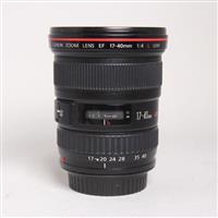 Used Canon EF 17-40mm f/4L USM Ultra Wide Angle Zoom Lens