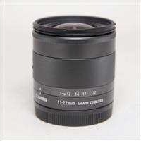 Used Canon EF-M 11-22mm f/4-5.6 IS STM Wide Angle Zoom Lens