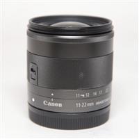 Used Canon EF-M 11-22mm f/4-5.6 IS STM Wide Angle Zoom Lens