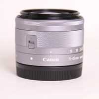 Used Canon EF-M 15-45mm f/3.5-6.3 IS STM Zoom Lens Graphite