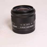 Used Canon EF-M 15-45mm f/3.5-6.3 IS STM Zoom Lens Graphite